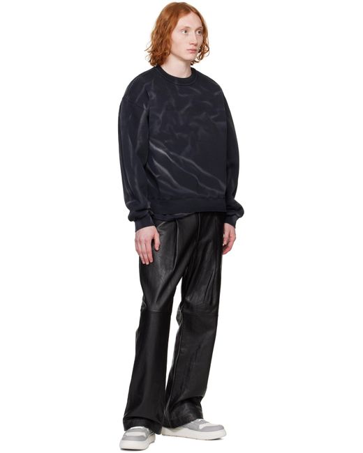 メンズ Alexander Wang グレー＆ホワイト Puff ペブルレザー