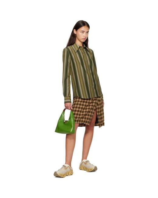 Marni Green Cotton Silk Shirt