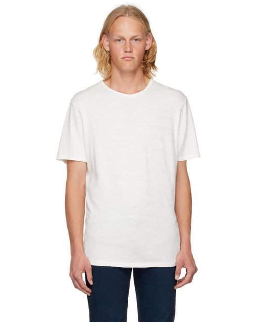 Rag & Bone White Classic T-shirt for men