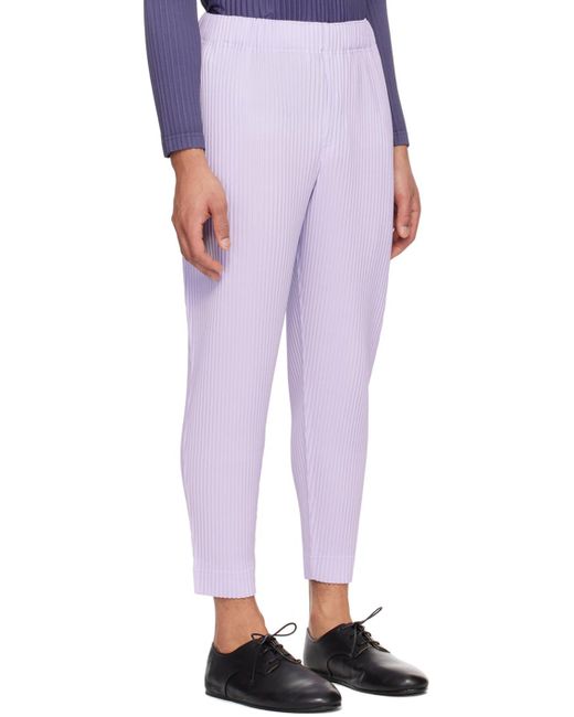 Homme Plissé Issey Miyake Homme Plissé Issey Miyake Purple Monthly Color February Trousers for men