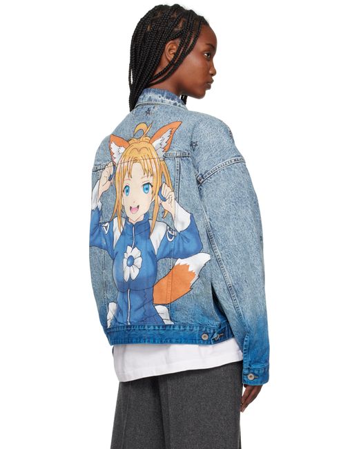 Doublet Blue Anime Denim Jacket