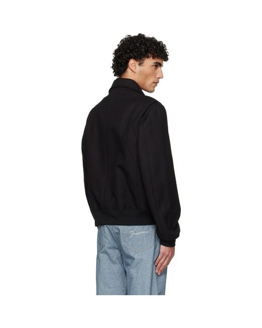 Casablanca Black Wool Jacket for men