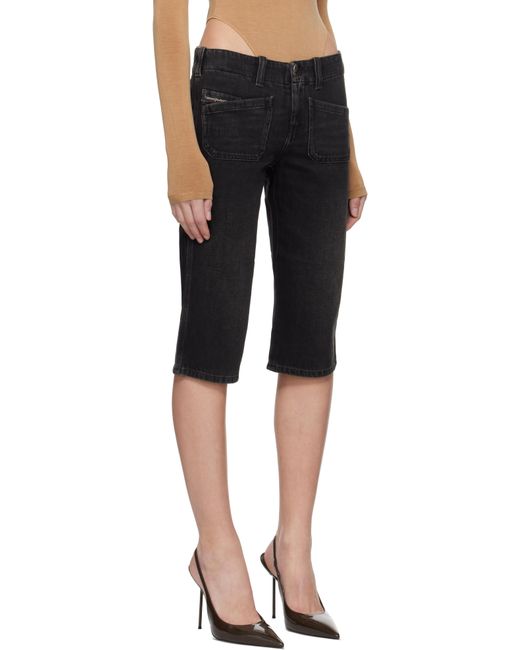 Short Keate Noir En Denim DIESEL en coloris Black