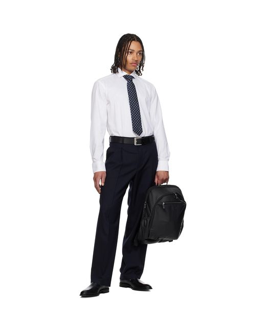 Boss Black Leather Belt for men