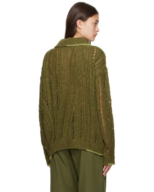 ANDERSSON BELL Green Nep Cardigan