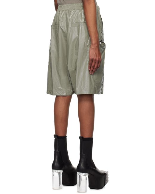 メンズ Rick Owens グリーン Hollywood Bauhaus Bela ショートパンツ Black
