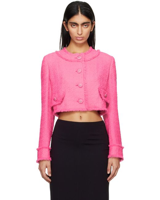 Dolce & Gabbana Dolce&gabbana Pink Raschel Jacket