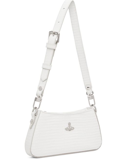Vivienne Westwood White Tasha Shoulder Phone Bag