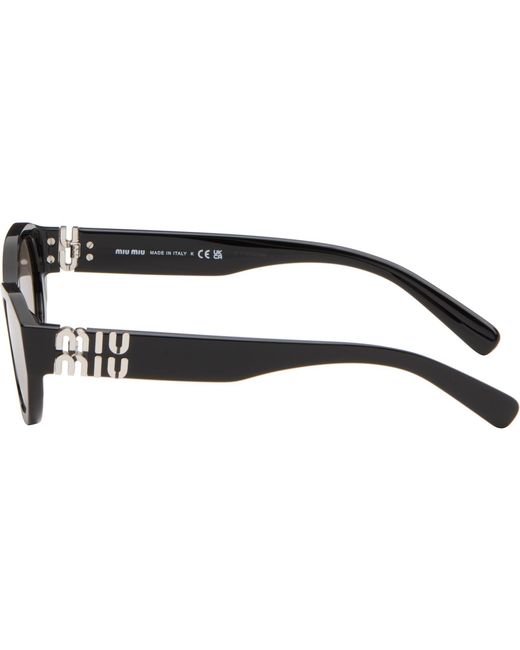 Miu Miu Brown Rectangular Sunglasses