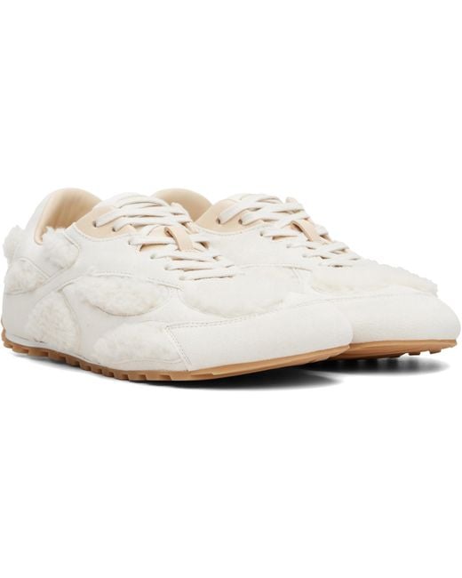 Bottega Veneta White Off- Orbit Flash Sneakers for men