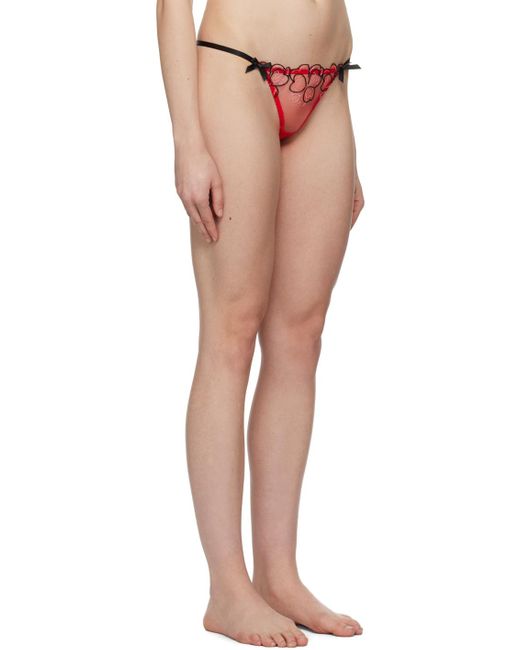 Agent Provocateur Multicolor Red Maysie Thong