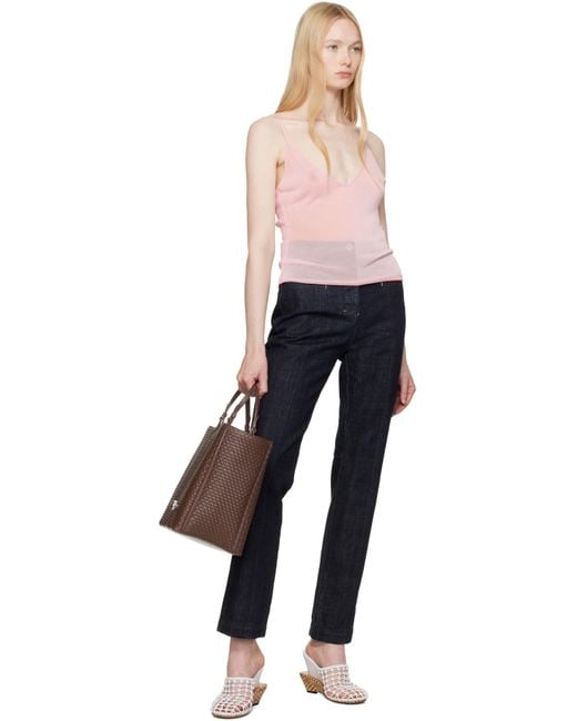 Jacquemus Brown La Croisière 'The Marino Horizontal Shopper' Tote