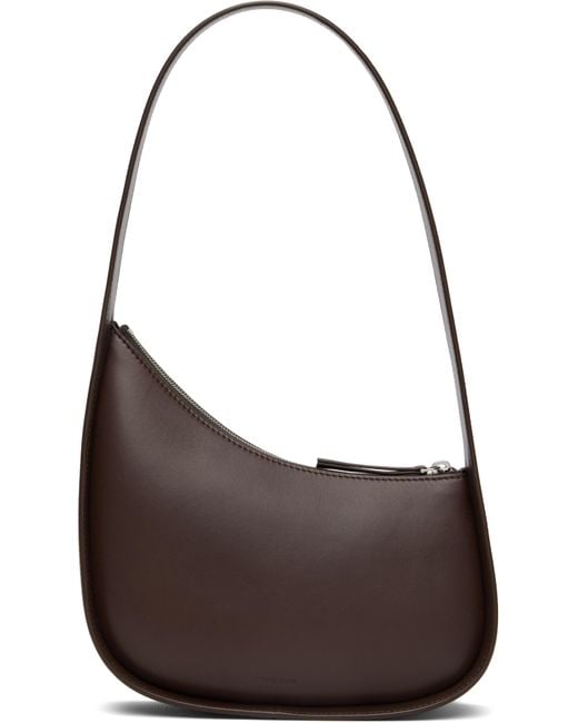 The Row Brown Half Moon Bag