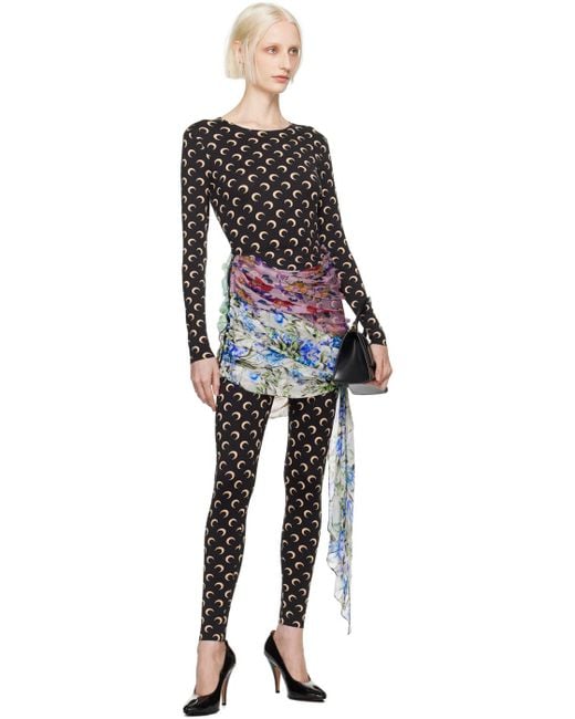 MARINE SERRE Black All Over Moon Jumpsuit