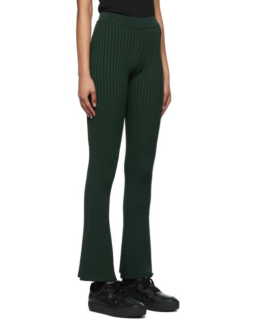 AMI Black Viscose Lounge Pants
