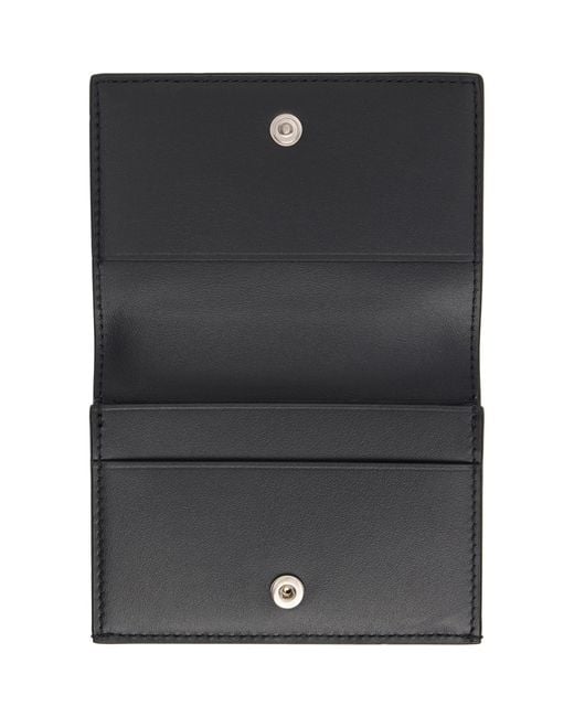 Jil Sander Black Flat Card Holder for men