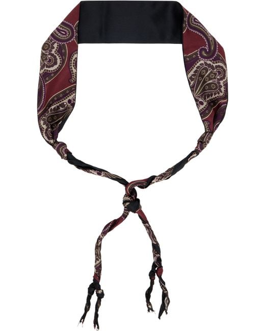 Our Legacy Black Twisted Tie for men