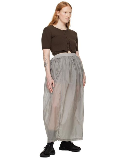 Amomento Gray Laye Maxi Skirt