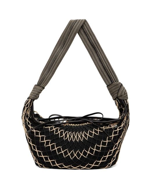Lemaire Black Fortune Croissant Filt Bag