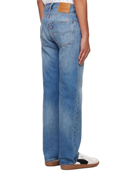 Levi's Blue Relaxed Straight-Leg Non-Stretch Denim Jeans for men