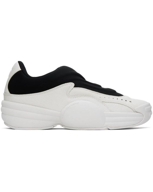 Alexander Wang White & Black Aw Hoop Slip-on Sneakers for men