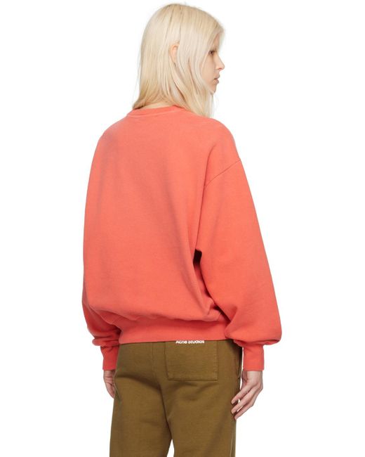 Acne Orange Patch Sweatshirt