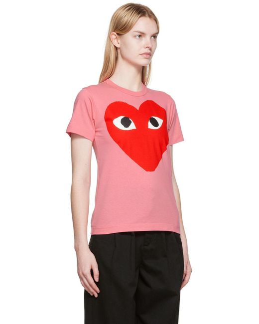 COMME DES GARÇONS PLAY Red Comme Des Garçons Play Big Heart T-shirt