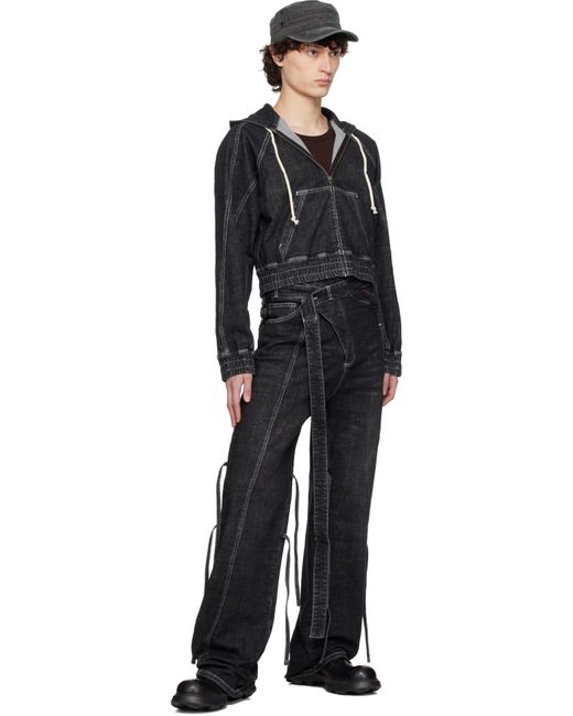 メンズ OTTOLINGER ブラック Strappy Signature Wrap ジーンズ Black