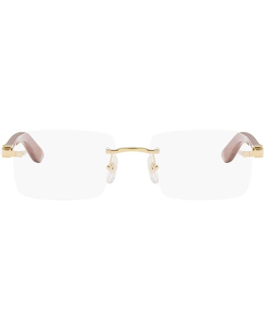 Cartier Black Elongated 'C De Glasses for men
