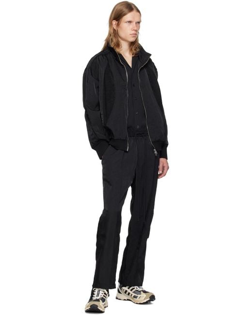 Song For The Mute Black Teardrop Track Pants for men