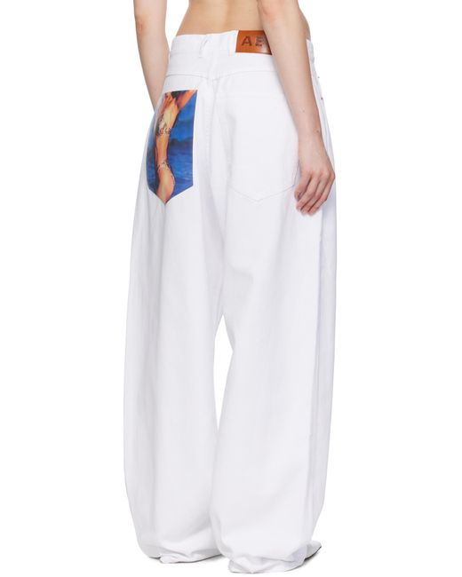 Abra White Poster Jeans