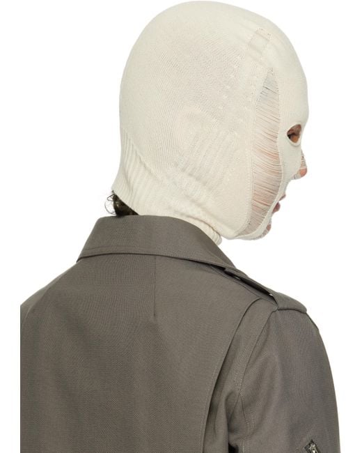 Rick Owens Multicolor Off- Hollywood Skull Balaclava for men