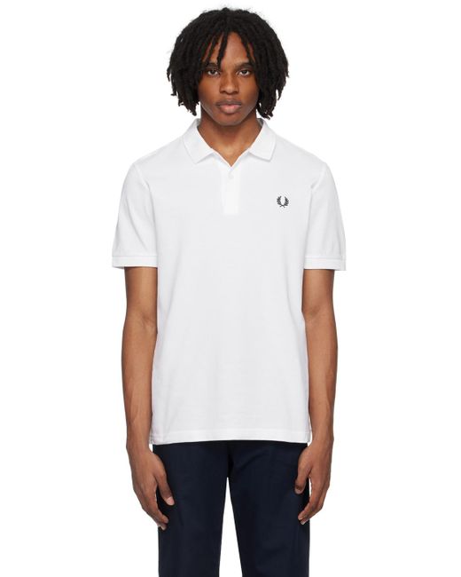 Fred Perry White F Perry 'the F Perry' Polo for men