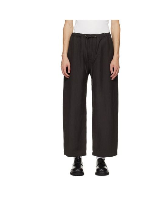 Studio Nicholson Black Sonny Trousers for men