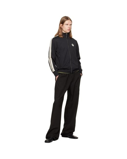 Palm Angels Black Tree Logo Track Jacket for men