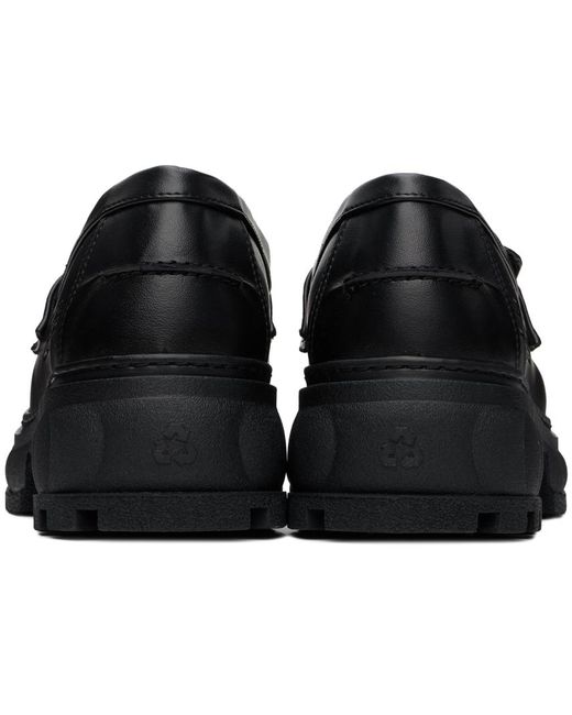 Viron Black Quantum Loafers for men