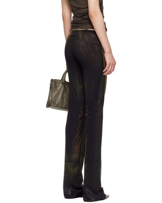 Jean Paul Gaultier Black Ssense Exclusive Printed Acid Water Lounge Pants