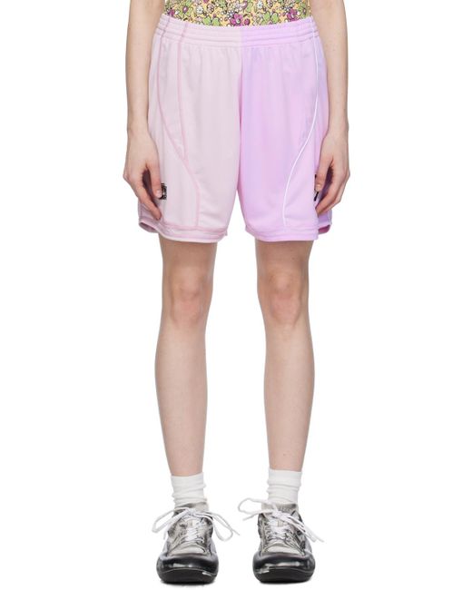 Martine Rose Pink Half And Half Shorts