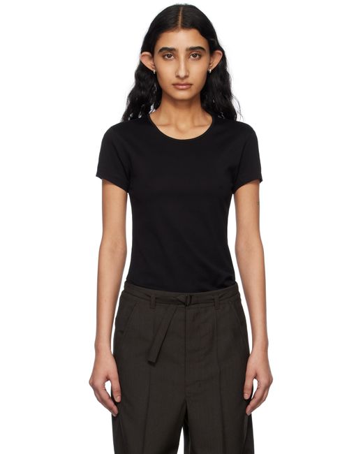 Lemaire ブラック フィット Tシャツ Black