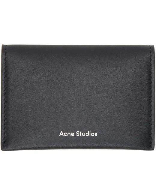Acne Black Folded Card Holder