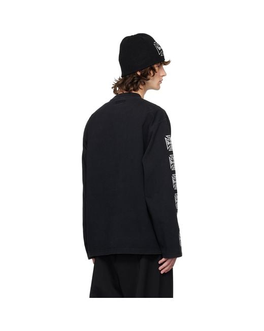 Vetements Black Biker Cross Sleeves Longsleeve T-Shirt for men