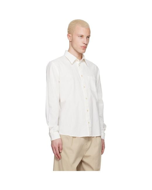 A.P.C. Black Harris Shirt for men