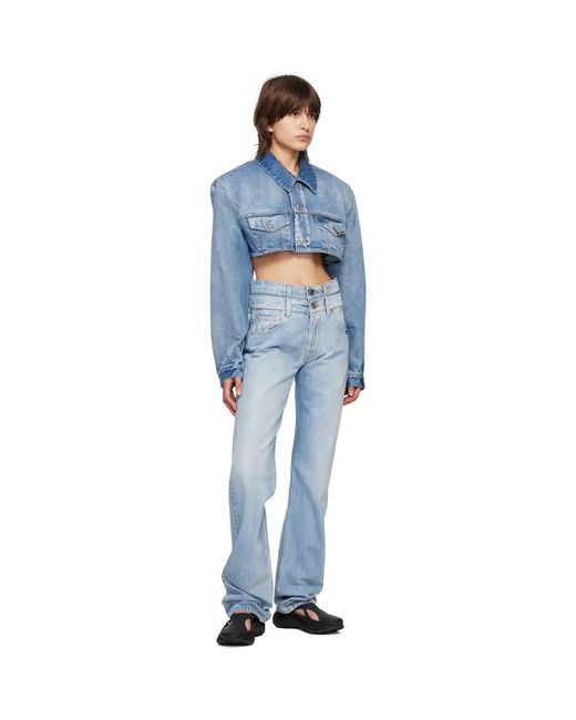 VTMNTS Blue Double Waist Jeans