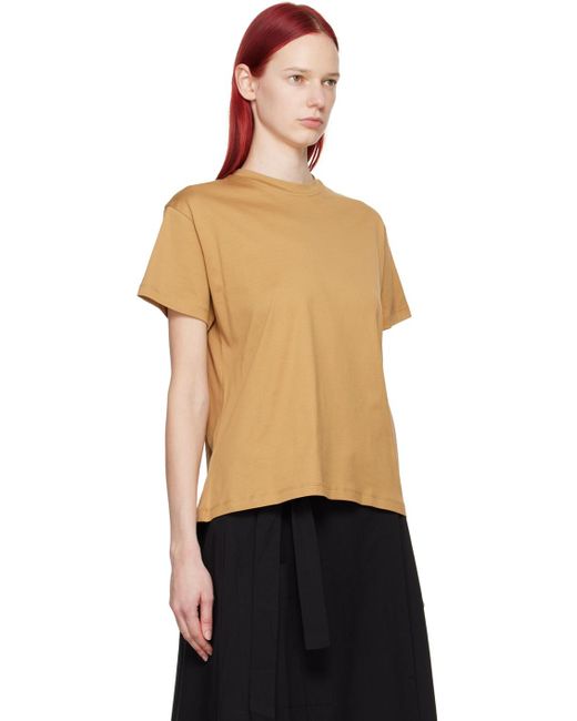 T-shirt marine brun clair Studio Nicholson en coloris Black