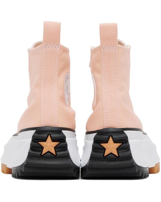 Converse Black Pink Run Star Hike Sneakers