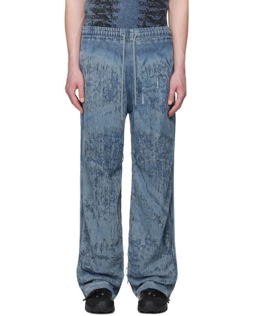 メンズ DIESEL ブルー D-Enimos-Fsg トラウザーズ Blue