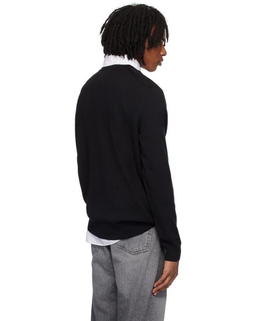 Fred Perry Black Classic Sweater for men