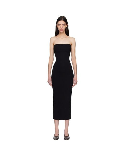 Leset Black Rio Bandeau Midi Dress