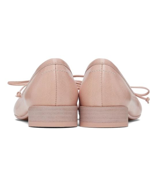 MM6 by Maison Margiela Black Anatomic Ballerina Flats