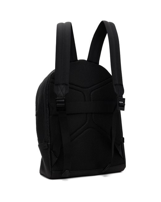 Ferragamo Black Leather Backpack for men